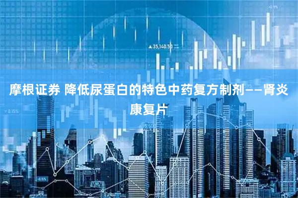 摩根证券 降低尿蛋白的特色中药复方制剂——肾炎康复片